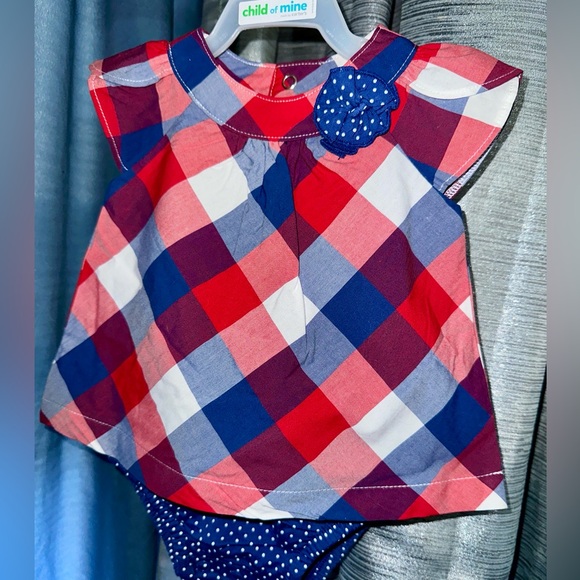 Carter’s Child Of Mine ~ Baby Girl (0-3) Months. Red, White, Blue ~ 4th Of July - Picture 7 of 8